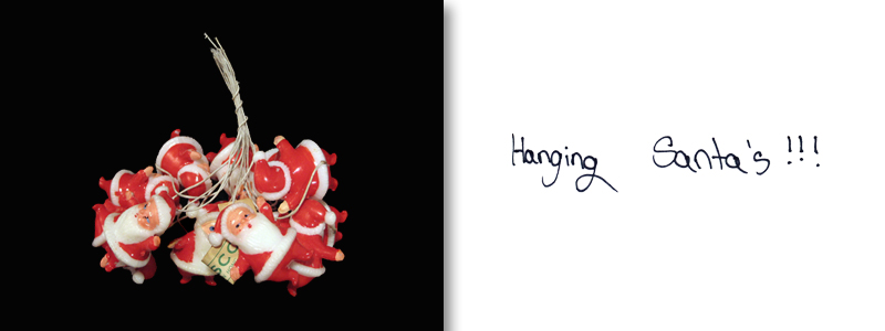 hanging santas